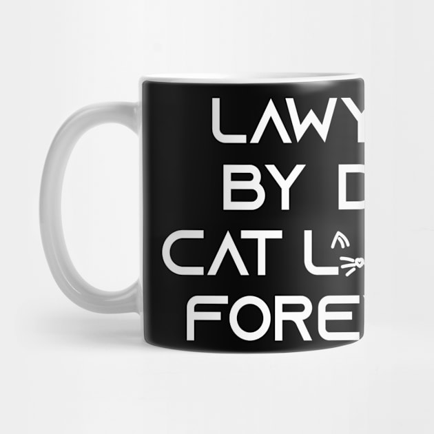 lawyer cat lover by Elhisodesigns